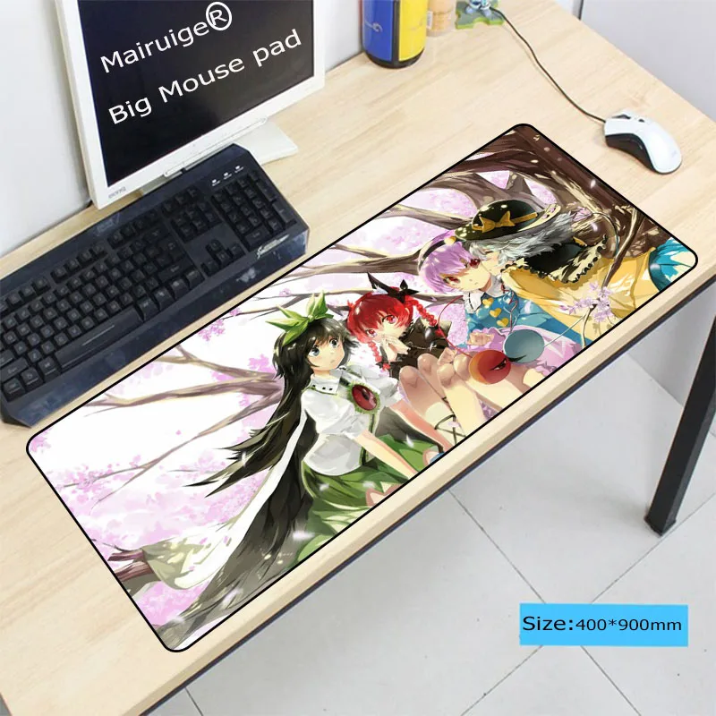  Japan Anime Girl Large Gaming Mouse Pad Gamer Lock Edge Keyboard Mouse Mat Gaming Mousepad for CS G