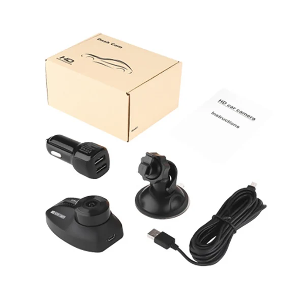 Dash Cam Hd 1080P Приборная панель автомобиля камера с датчиком, объектив 650 нм и вставленная циклическая запись, Wdr, обнаружение движения, g-сенсор и