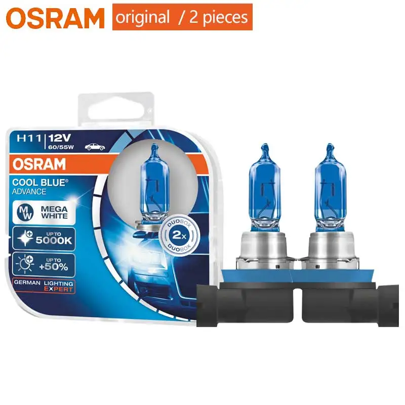 2 x OSRAM H11 55 W 12 V 4200K Intense Cool Blue Style Ampoules Phare upgrades