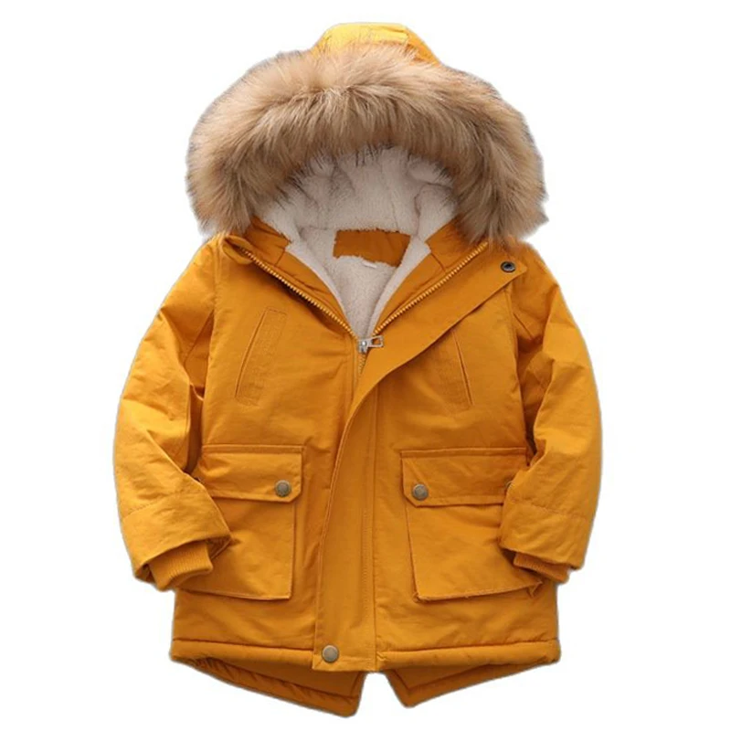 Children Winter Jackets for Boy Girls Cotton Coat New High Quality Comfort Plush Thick Warm Outwear Kids Baby Coats Clothes
