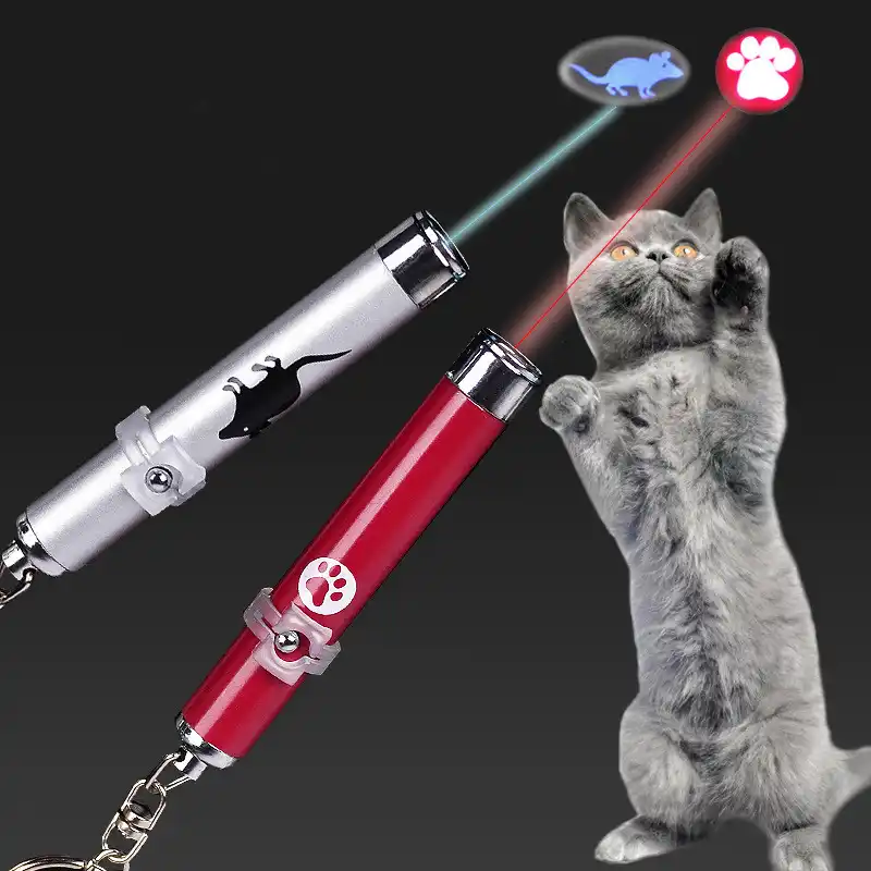 Criativo engraçado animal de estimação led laser brinquedo gato