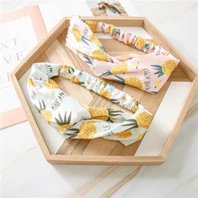 18 лет, летний Креативный стиль, повязка для волос, Ретро стиль, фрукты ананаса, хипстер, Женская повязка на голову, бандо, аксессуары для головы