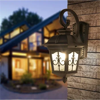 

OUFULA Outdoor Wall Sconce Modern Waterproof Patio Modern LED Wall Light Fixture For Porch Balcony Courtyard Villa Aisle