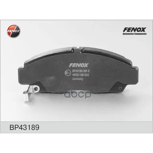 Колодки Тормозные Дисковые FENOX арт. BP43189