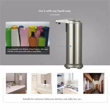 

250ml Shampoo Lotion Container Soap Pump Portable 250ML Bathroom Automatic Foam Soap Dispenser Soap Dispenser Holder System