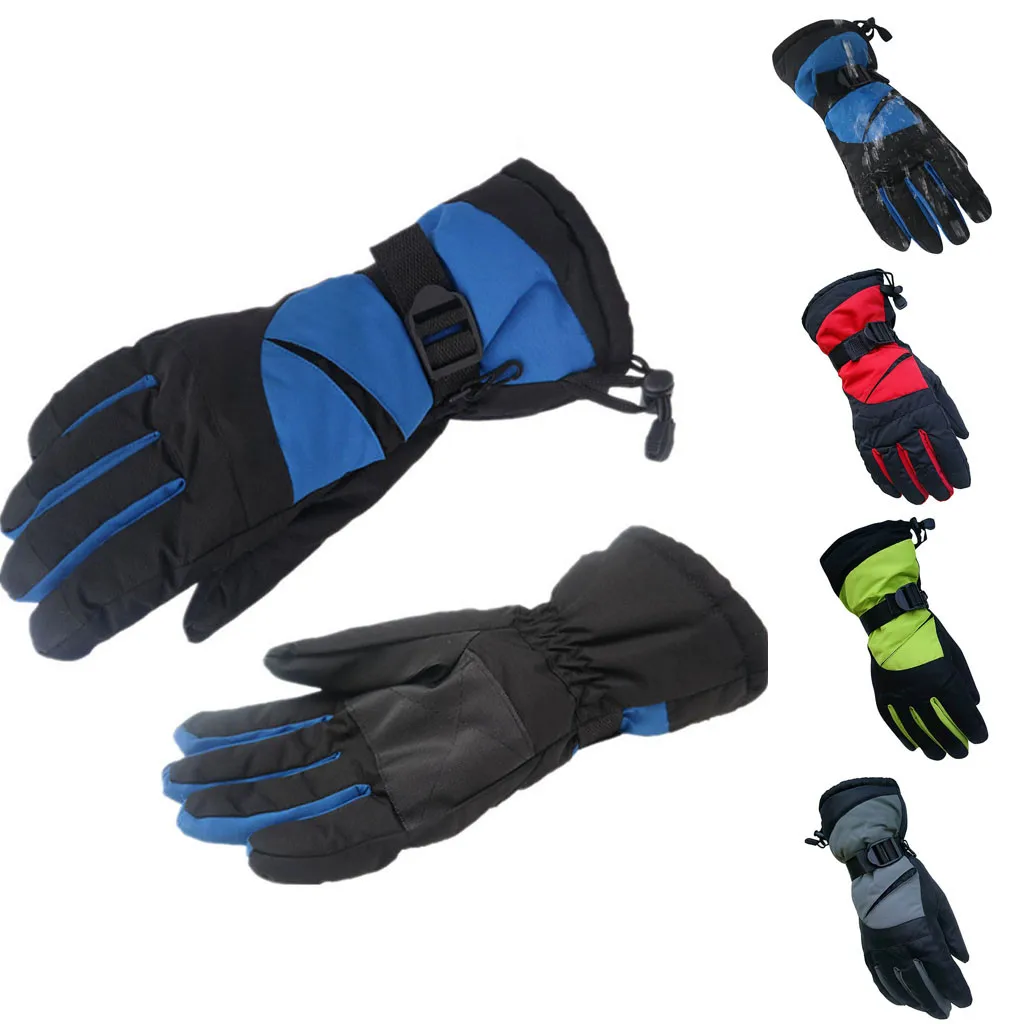 

Cycling Gloves Winter Warm Snow Sports Water-splashing Women Men Anti-skid Moto Skiing Outdoor Gloves guantes ciclismo #N