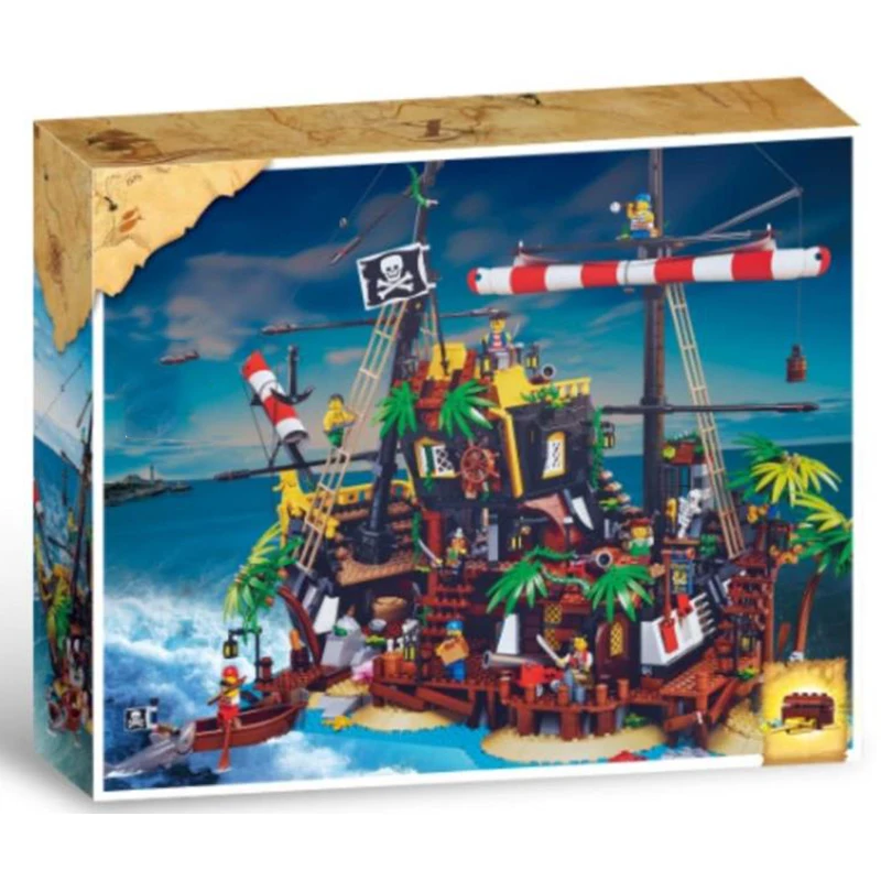 2020 New Ideas lepining Pirates of Barracuda Bay Black Seas 21322 ship Building Blocks Bricks Toys Kids Gifts | Игрушки и хобби