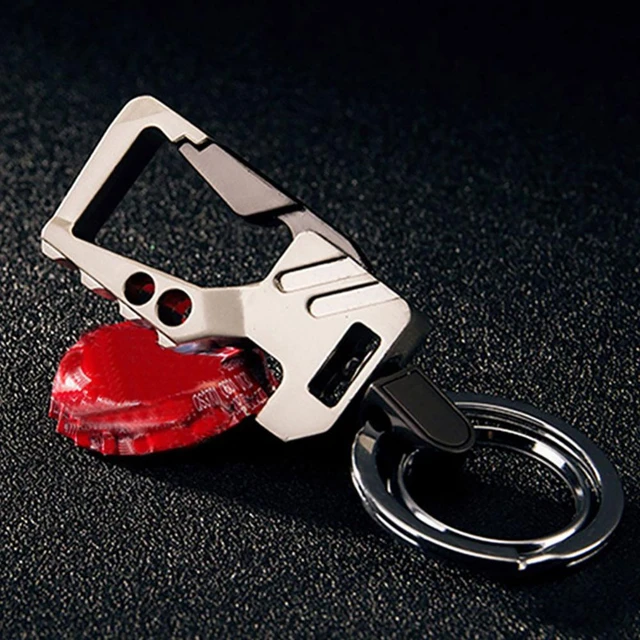 Carabiner Keychain With Bottle Opener Multifunctional Key Chain Clips  Stainless Steel Key Buckle With Keyring Multipurpose - AliExpress