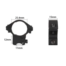 25 мм 1 дюйм 2 шт. средний профиль пневмокольца с прицел рельсы крепление для фонарика 11 мм охотничьи Тактические аксессуары