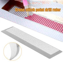 408 Holes DIY Diamond Painting Tools Drawing Ruler Scale Round Drill Cross Stitch Point Drill Net Ruler Embroidery Accessories