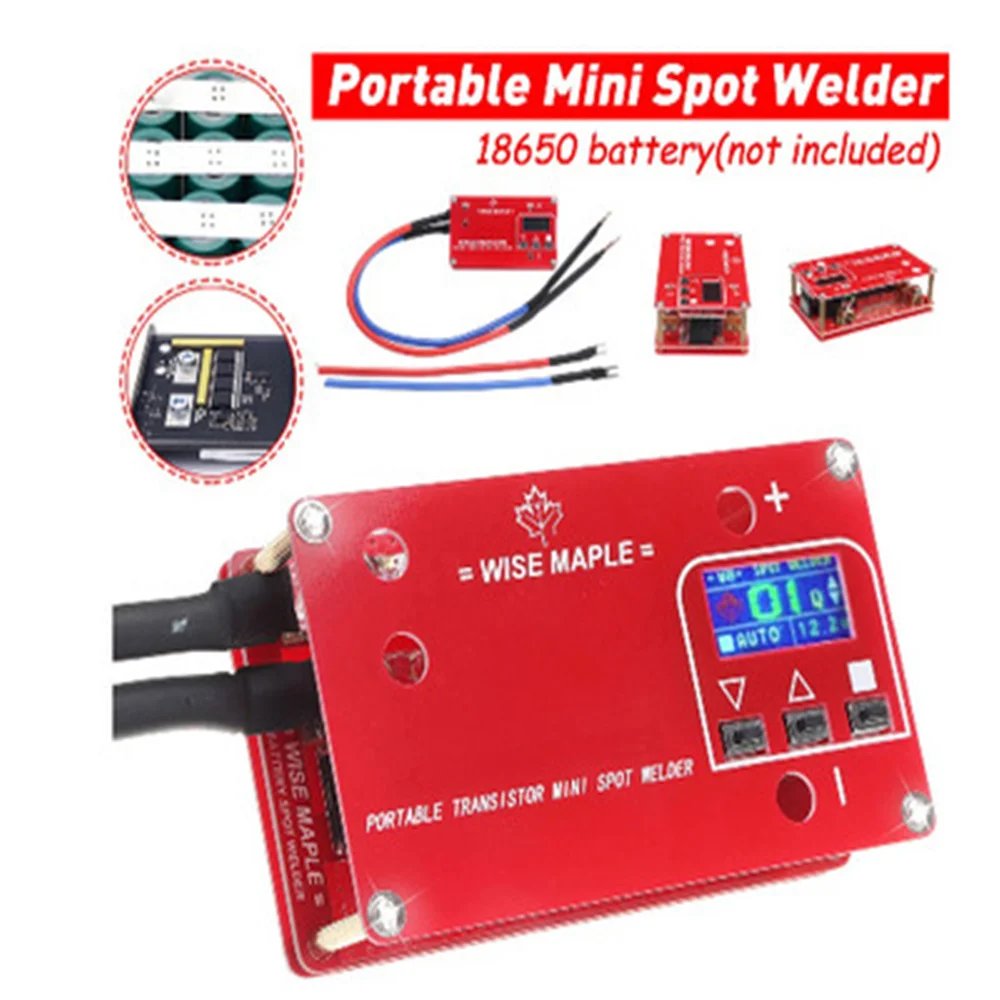 

DC 12V Mini Spot Welder Machine LCD Display Portable Transistor Mini Spot Welder 18650 Battery Various Welding