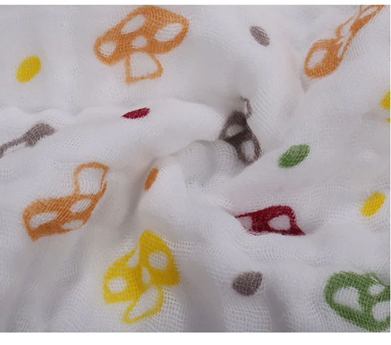 110x110 см зимняя муслиновая детская мультяшная пеленания Blanketborn Младенец хлопок осень теплое Пеленальное полотенце Новая мода