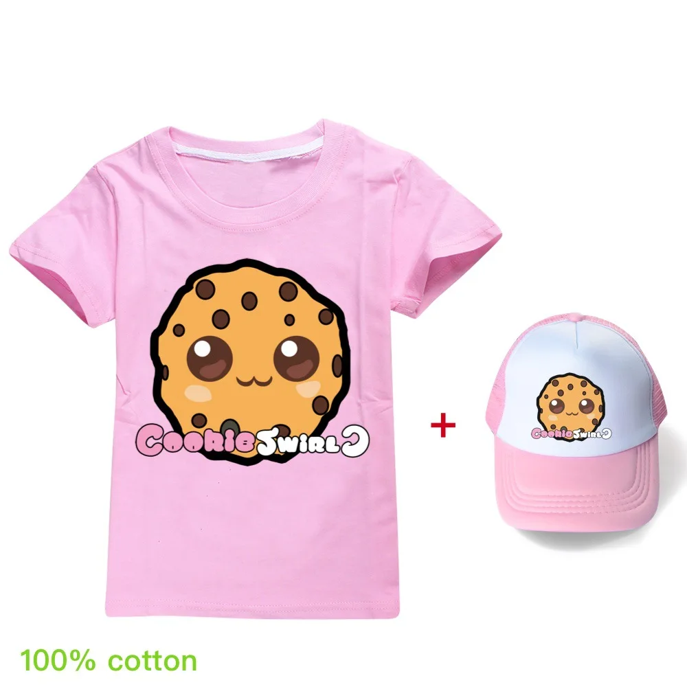 COOKIE SWIRL C Fashion Summer Children's Tops and Hats Kids Short-sleeved T-shirts for Boys and Girls O Neck Tees Girls Shirts army t shirt T-Shirts
