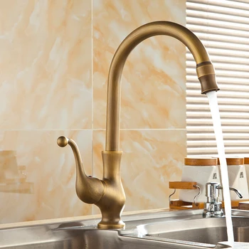 

Bathroom Easy Install Replacement Durable Copper Rustproof Faucet Kitchen Rotatable Hot Cold Antique Decorative Anti Corrosion