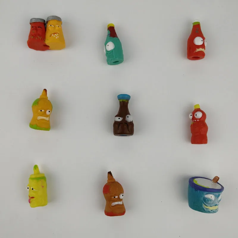 10 шт./лот мусорная мини фигурка в упаковке грязный контейнер банды монстр