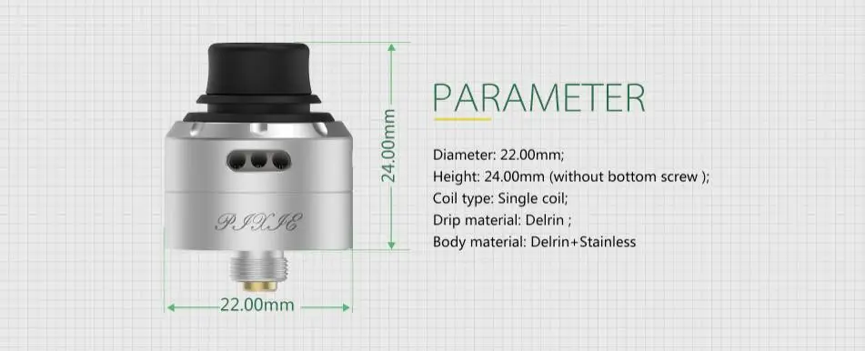 Vapefly Pixie 22mm RDA-6