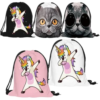 

Hot Sale Cute Kid Baby Unicorn Pattern Sport Bags Swimming Bags Gym Pump Bag Sports School Drawstring Boy Girl Backpack