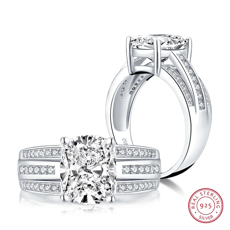 8*10 мм бриллиантовое кольцо с огранкой в лаборатории, Фирменное свадебное предложение, блестящие изысканные ювелирные изделия, браслет из с... 8*10 мм бриллиантовое кольцо с огранкой в лаборатории, Фирменное свадебное предложение, блестящие изысканные ювелирные изделия, браслет из с...