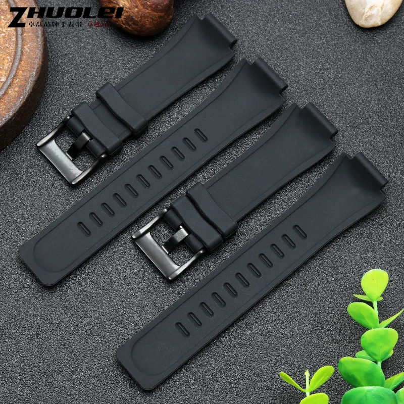 Резиновый ремешок для часов timex WATCHT2N720 T2N721 TW2T76300 черный водонепроницаемый