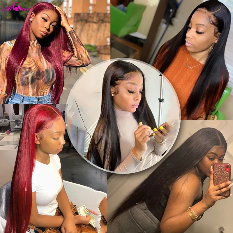 Ali Coco 28 30 40 Inch Human Hair Bundles With 6x6 Lace Closure Brazilian Hair Weave Bundles With 5x5 Closure Remy Hair Closure