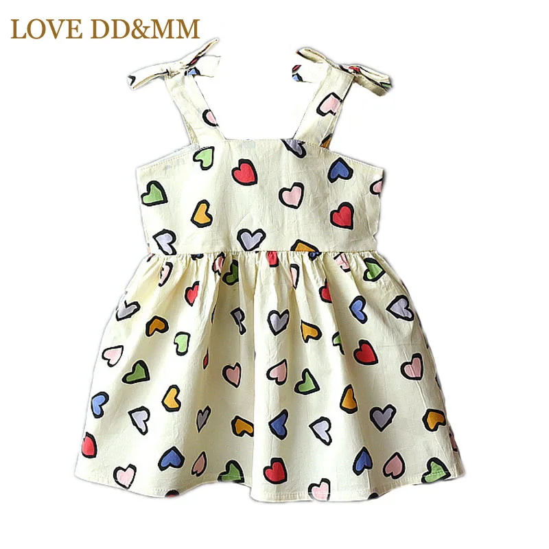 Платья для девочек LOVE DD &amp MM летняя новая детская одежда 2020 милое цветное простое