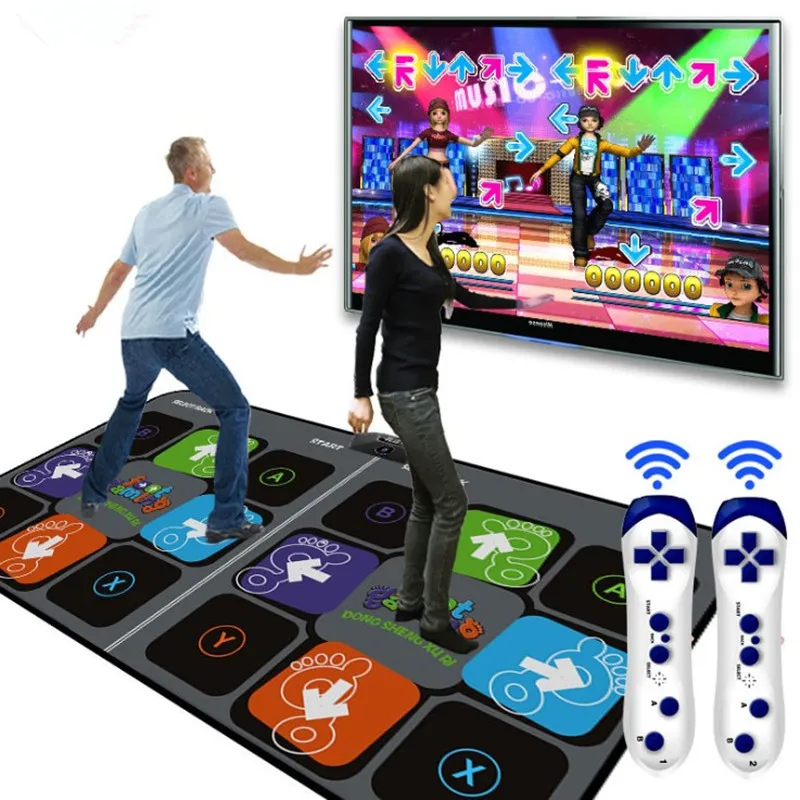 Hd Computador Tv Dupla Utilização Jogo Dupla Esteira De Dança Yoga Esportes  Fitness Correndo Cantar Música Jogos Pc Tapete Com 2 Dois Gamepads Câmera  Tf - Tapetes Para Dança - AliExpress