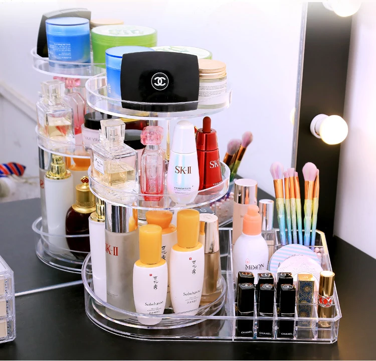 SONGMICS Organisateur Maquillage, Boîte De Rangement Produit De Beauté