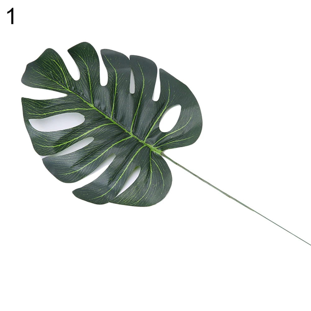 Monstera 1 шт. скандинавские искусственные тропические стиль пластиковые искусственные растения садовый лист украшения для дома и офиса