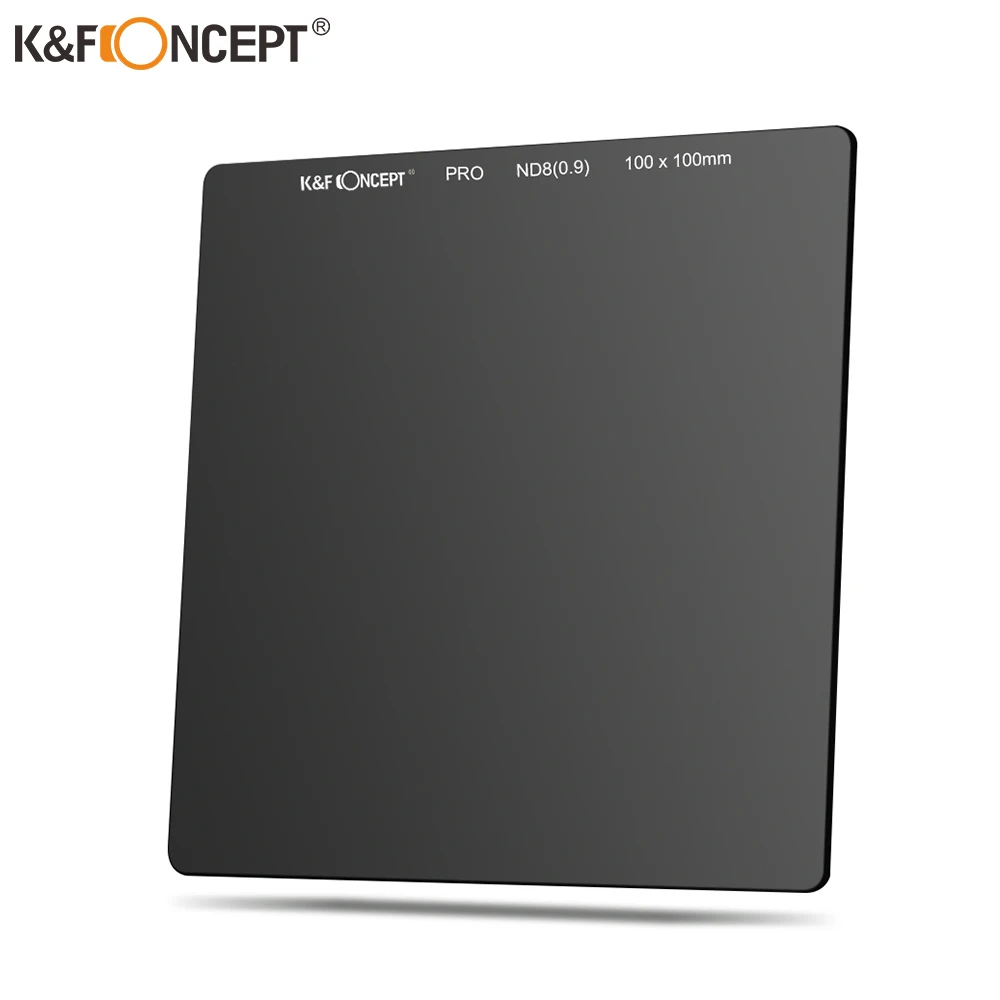 K & F Concept 100*100 мм ND8 (0 9/3) нейтральная плотность серый квадратный фильтр Оптическое