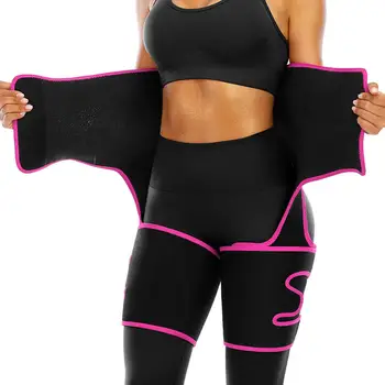 

Plus Size Waist Trainer Belt Women High Waist Body Shaper Leg Sweat Shapers Thigh Trimmers Adjustable Sauna Belt Hip Shapewear
