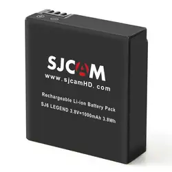 SJCAM оригинальная Спортивная Экшн-камера дополнительные аксессуары для хранения аккумуляторов 3,8 V 1000mAh 3.8Wh литий-ионная дополнительная