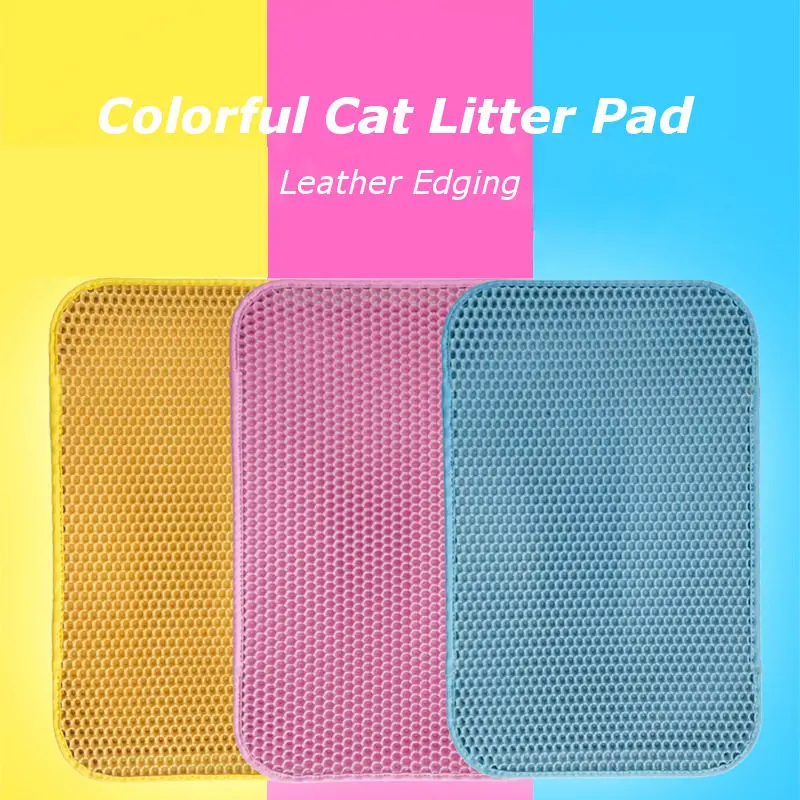 

Waterproof Pet Cat Litter Mat EVA Double Layer Cat Litter Trapping Pet Litter Cat Mat Clean Pad Products For Cats Accessories