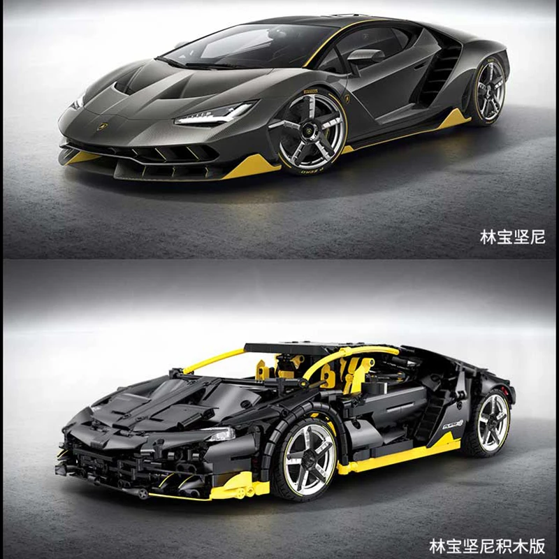 Приложение моторизованный 1:12 техники автомобиль совместим с MOC 39933 Lamborghinis Centenario