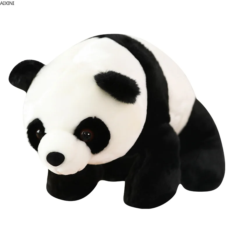 1 шт. детские плюшевые игрушки Kawaii Panda реалистичные с животными для детей подарок