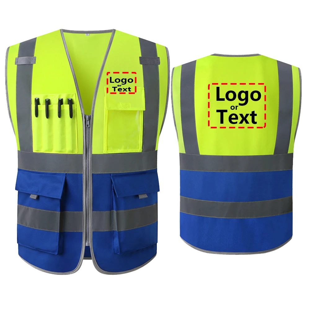 TFX Two Tone High Visibility Reflective Safety Vest with ID pocket  CÔNG  TY TNHH DỊCH VỤ BẢO VỆ THĂNG LONG SECOM