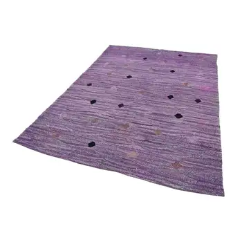 

199x290 Cm Purple Handmade Contemporary Area Rug-6x9 Ft