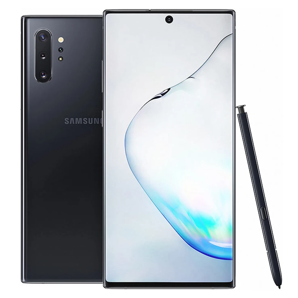 Samsung Galaxy Note 10 Plus Note10+ Duos N975FD Dual Sim Global Version 12GB 256GB 6.8" Exynos 4G LTE Original Cell Phone backmarket phones