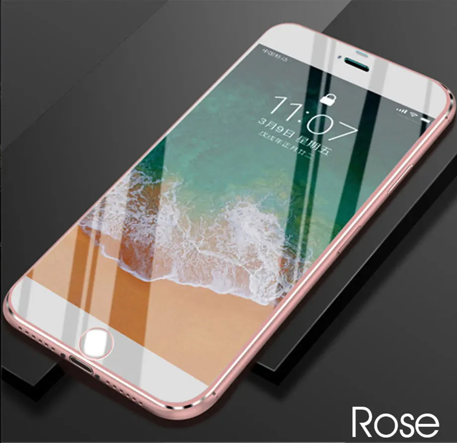 500D закаленное стекло из алюминиевого сплава для iPhone 6 6S 7 8 Plus, защита на весь экран, Защитное стекло для iPhone X XR XS 11 Pro Max