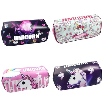 

1 Pcs Kawaii Big Pencil Case Unicorn Canvas Gift Estuches School Pencil Box Pencilcase Pencil Bag School Supplies Stationery