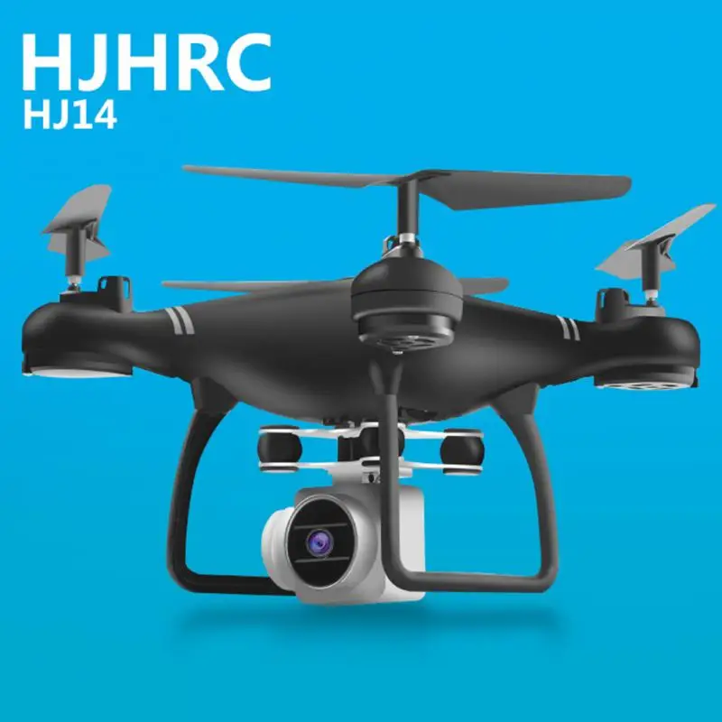 Новинка HJ14W камера дроны Wifi FPV HD камера 1080P RC Дрон складной Квадрокоптер вертолет с двойной дополнительной батареей - Цвет: Black