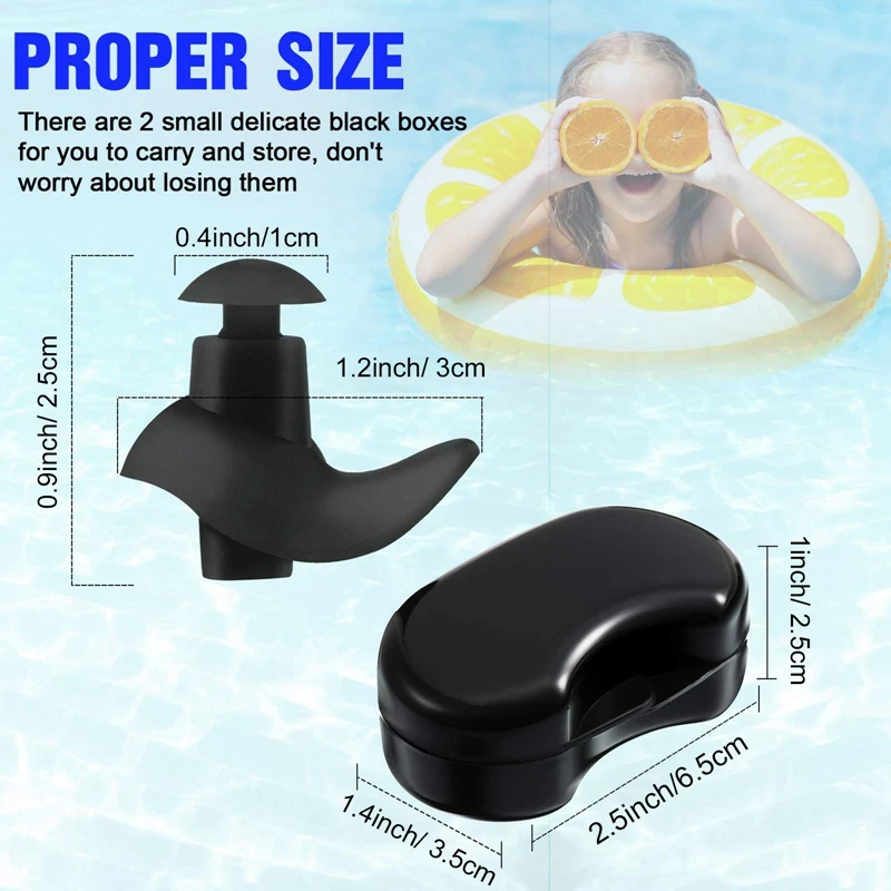 1 Pair Swimming Earplugs Soft Silicone For KIds Adults Showering Bathing Snorkeling Surfing Waterproof Anti-noise Swim Ear Plugs silicone earplugs swimming ear protector