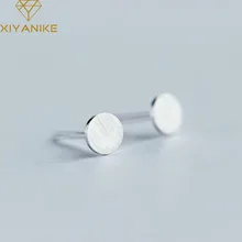 XIYANIKE 925 серебро Новая мода гипоаллергенно шпильки геометрической формы серьги для женщин корейский стиль маленький ювелирный аксессуар