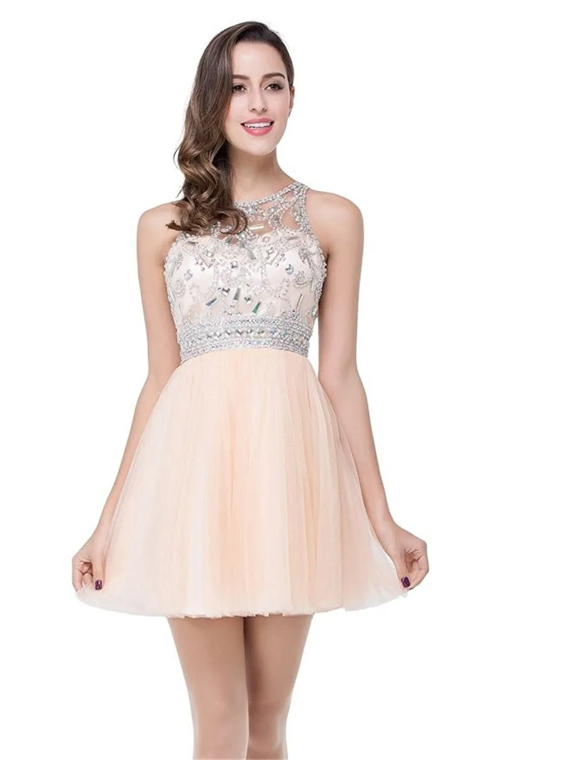 2019-Multiple-Colors-Photos-Lovely-Sleeveless-Sweetheart-Rhinestone-Lace-Above-Knee-Length-Chiffon-Homecoming-Party-Dress (4)