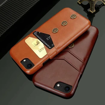 

Luxury Fashion Business leather Card Slot Pocket Case For Apple iphone 7 8 Plus X XR XS Max Back Cover 7plus 8plus XsMax Cases