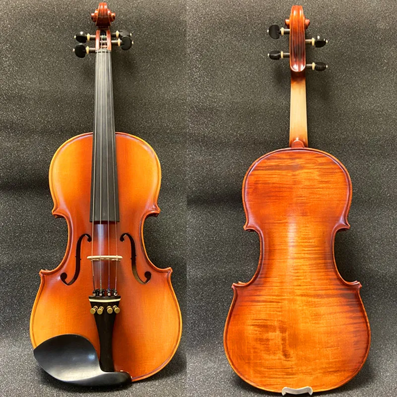 

Скрипка ручной работы в стиле Strad SONG Maestro 4/4, резьбовые ребра и шея, мягкий и элегантный звук