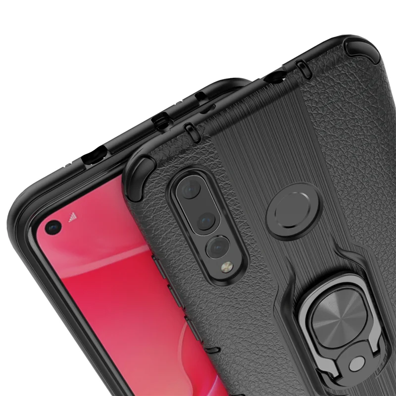 Чехол для huawei Nova 4 чехол кольцо Броня магнитный держатель ударопрочный мягкие чехлы для телефона для huawei Nova 4 Чехлы Роскошные