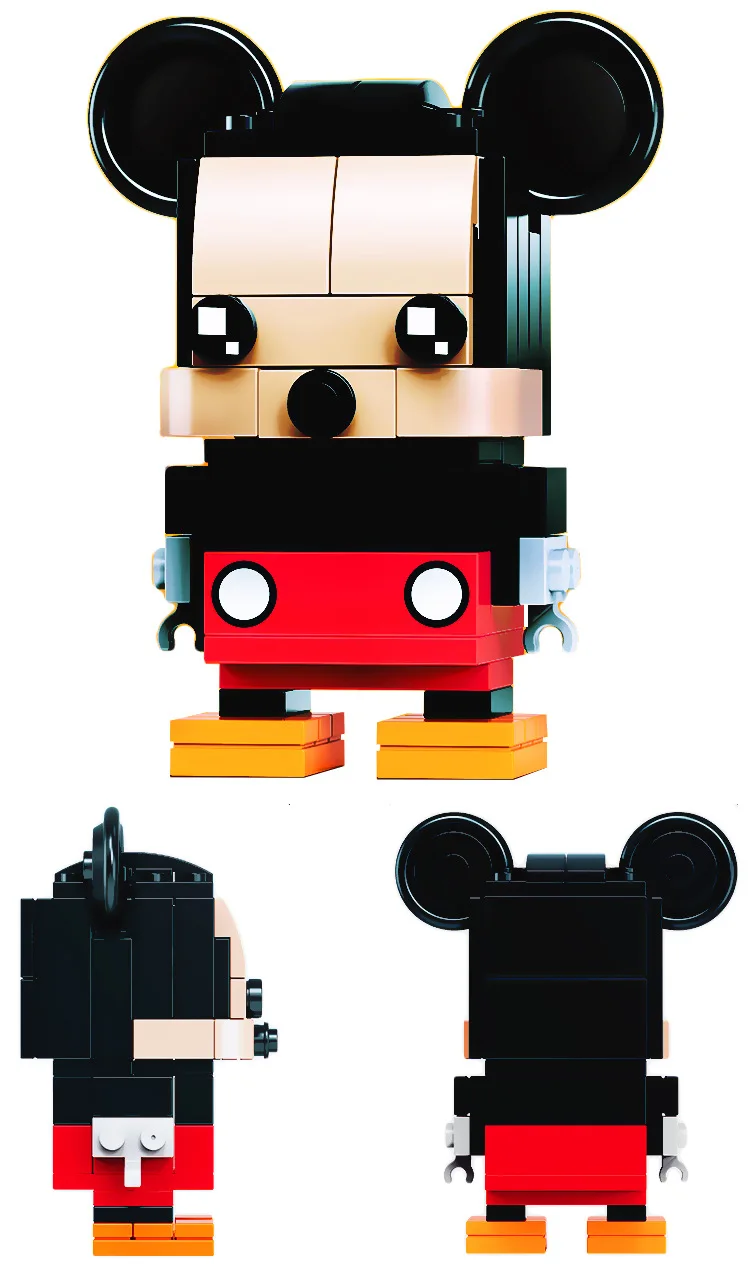 Brickheadz мини супер герой фигурки Микки DC Justice Marvel brick Heads Железный человек паук Строительные блоки детские игрушки