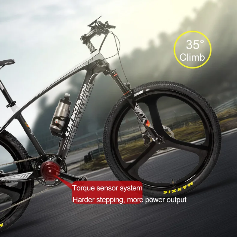 Sale S600 26 Inch Electric Bicycle 240W 36V Removable Battery Lightweight Carbon Fiber Frame Torque Sensor Pedal Assist Ebike 4