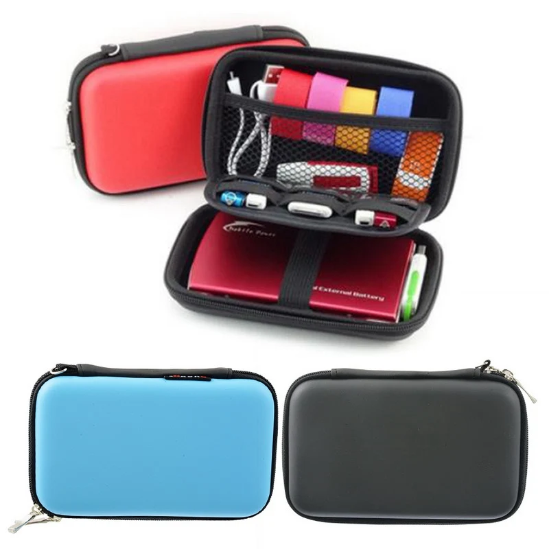 

Colorful Headphone Case Travel Storage Bag Case Container Coin Headphone Protective Storage Box For Earphone Data Cable Charger