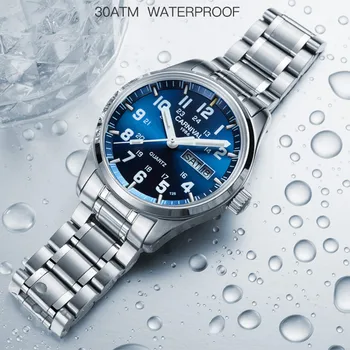 

100% Water Resistant Men Business Statement Watches Japan Quartz Full Steel Wrist watch Fashion Super Luminous Cool Guys Watches